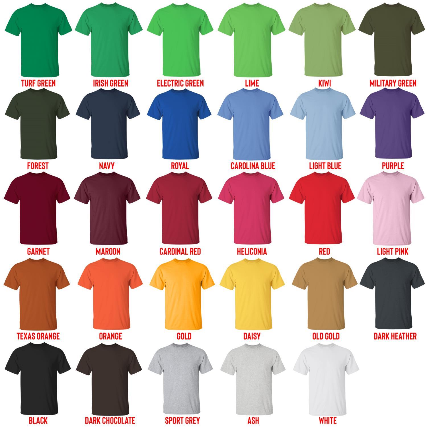 t shirt color chart - Red Dead Redemption 2 Merch