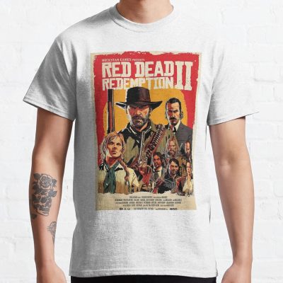 Red Dead Gun Red T Shirt - Red Dead Redemption 2 Merch