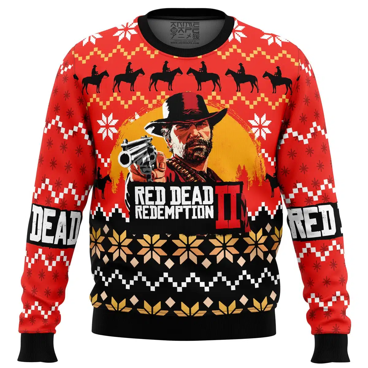 Red Dead Sweater front - Red Dead Redemption 2 Merch